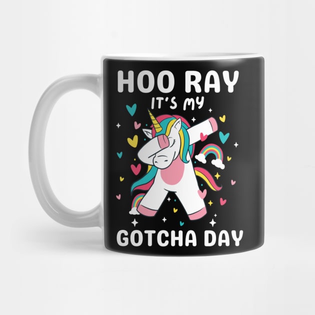 Hooray It's My Gotcha Day Unicorn Girls Boys Kids Toddlers by AimArtStudio